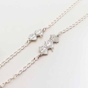 Pulsera 100% plata. Sagrados corazones.