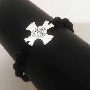 PULSERA PLATA 925 CRUZ SAN BENITO
