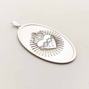Medalla Ovalada Plata 4 cm. Escoge tu imagen Favorita