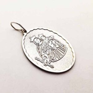 Medalla Maria Auxiliadora. Plata 925 2 cm.