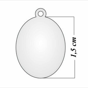 Medalla Ovalada Plata 1,5 cm. Escoge tu imagen Favorita