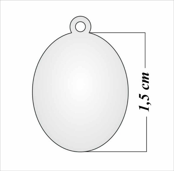 Medalla Ovalada Plata 1,5 cm. Escoge tu imagen Favorita