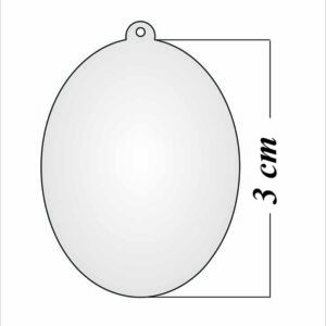 Medalla Ovalada Plata 3 cm. Escoge tu imagen Favorita