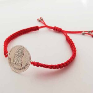 Pulsera Tejida Plata 925. San Benito (Cualquier imagen) 2 cm