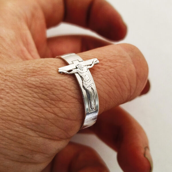 Anillo Jesucristo plata 925