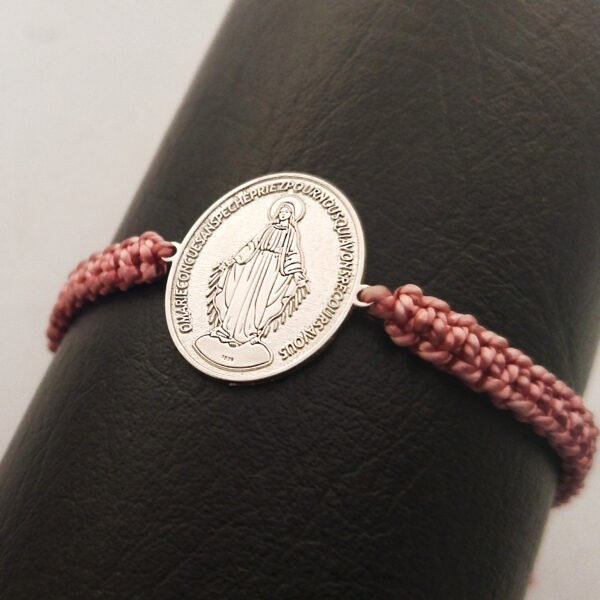 pulsera virgen milagrosa plata 925