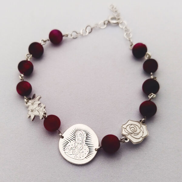 pulsera virgen de guadapule plata 925