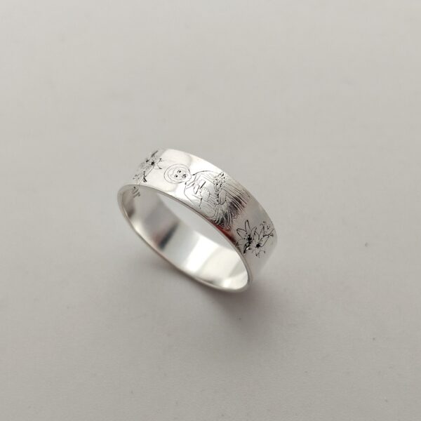 Anillo San José plata 925