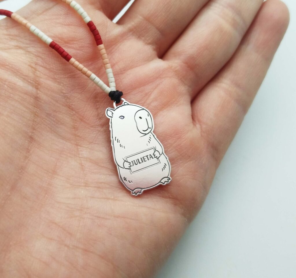Dije Capibara plata 925