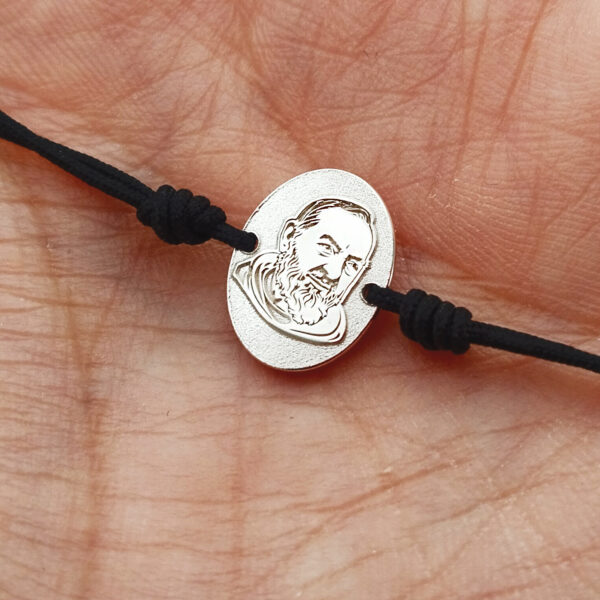pulsera padre pio plata 925