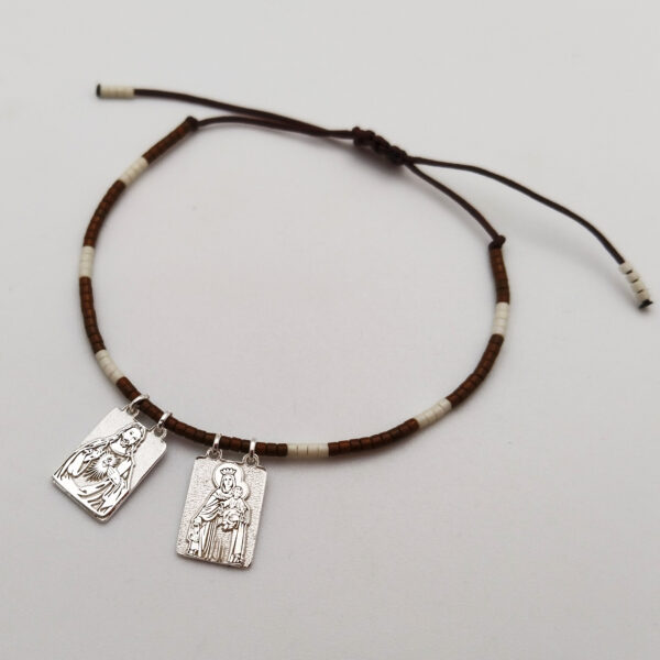 pulsera escapulario plata 925
