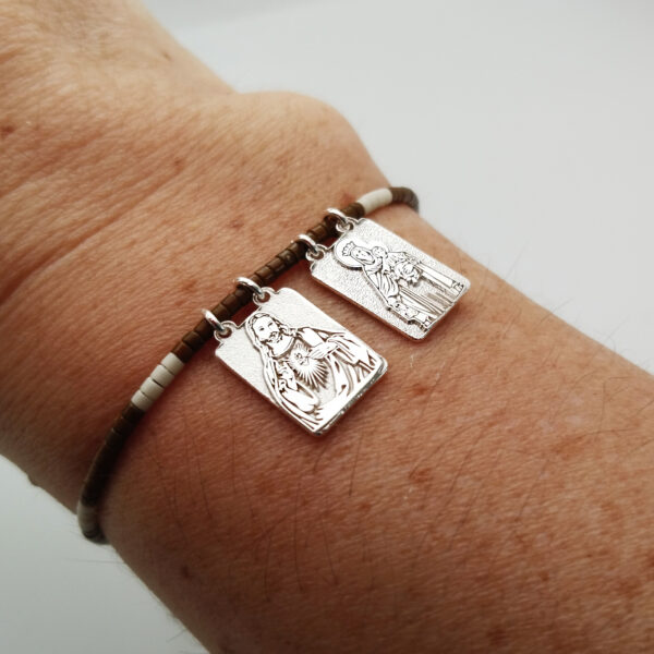 pulsera escapulario plata 925
