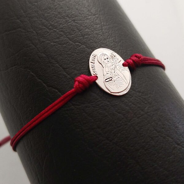 Pulsera plata Santa Lucía plata 925