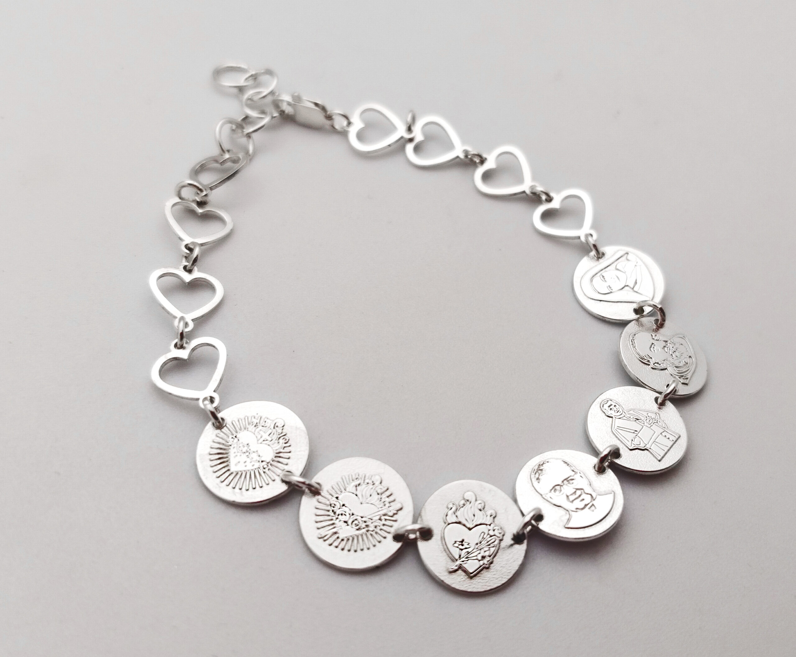 pulsera religiosa plata 925