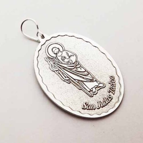 Medalla San Judas Tadeo. Plata 925.