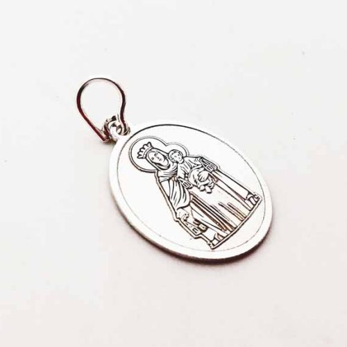 Medalla Virgen del Carmen. Plata 925.