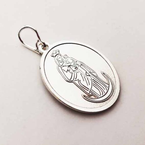 Medalla. Virgen de Chiquinquirá. Plata 925.