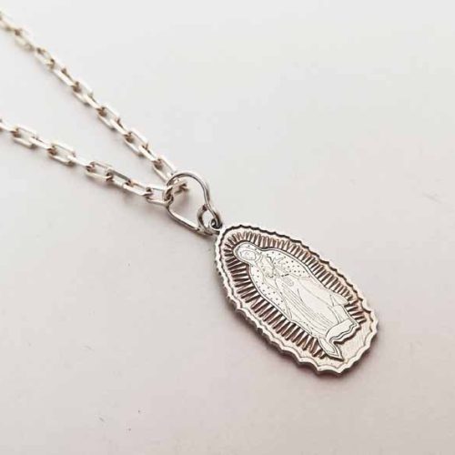 Medalla Virgen de Guadalupe. Plata 925