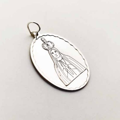 Medalla Virgen de fátima, Plata 925